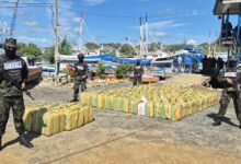 Droga incautada en Roatán podría superar las 2 toneladas