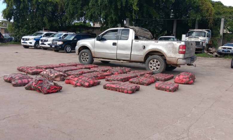 Decomisan más de mil libras de marihuana en operativo policial en Olancho