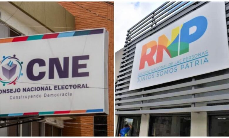 CNE exige al RNP entregar base registral corregida en 24 horas