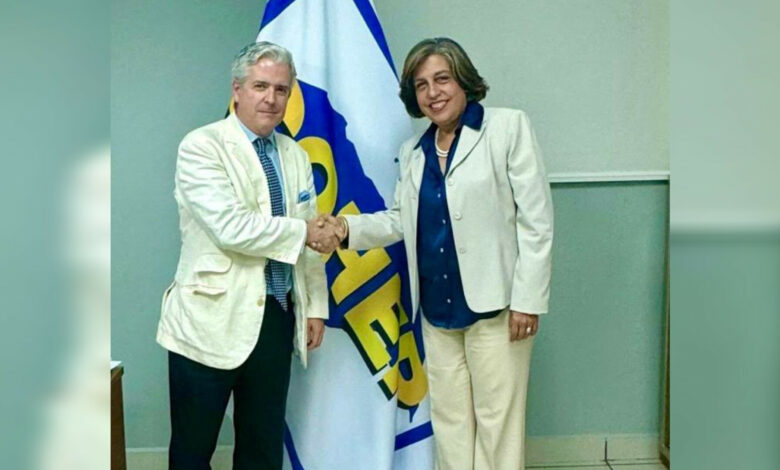 Presidenta del Cohep se reúne con el nuevo embajador de la Unión Europea en Honduras