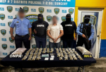 Capturan a individuo con droga valorada en medio millón de lempiras en SPS