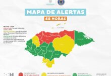 Alerta roja en cuatro departamentos de Honduras ante el ingreso de un frente frío