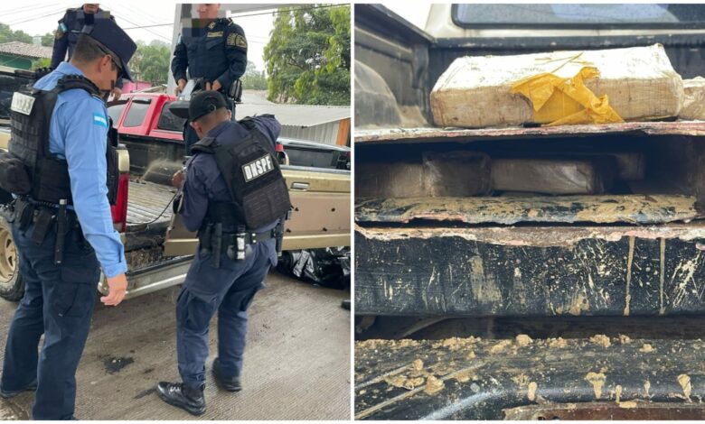 Detiene a hombre con 40 kilos de cocaína en El Paraíso