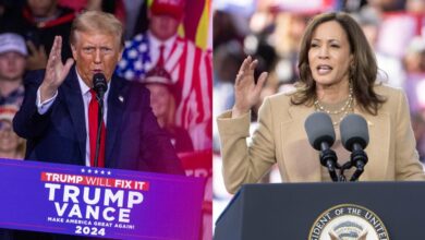 Harris y Trump intensifican sus campañas en estados clave a dos días de las elecciones