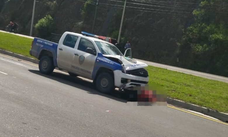 Hombre pierde la vida tras ser atropellado por patrulla policial