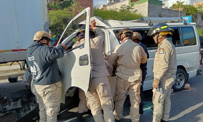 Fallece pasajera tras accidente en el Anillo Periférico de Tegucigalpa