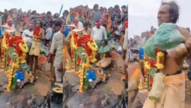 Un sacerdote hindú afirma que podía volar y muere al caer desde una montaña (VIDEO)