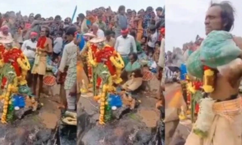 Un sacerdote hindú afirma que podía volar y muere al caer desde una montaña (VIDEO)