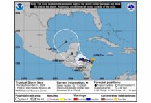 Nicaragua declara alerta amarilla en todo el territorio por la tormenta tropical Sara