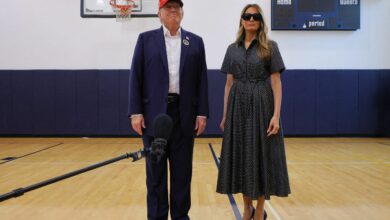 Donald Trump vota en Florida durante el histórico martes electoral en EE.UU.