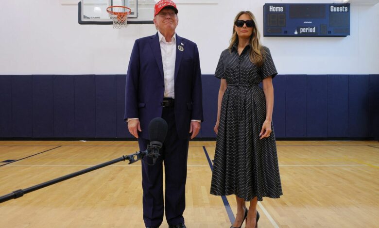 Donald Trump vota en Florida durante el histórico martes electoral en EE.UU.