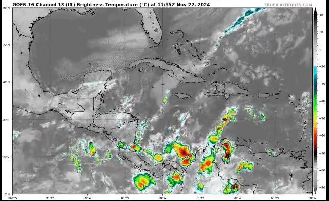 Frente frío se disipa, pero persisten lluvias aisladas en el norte de Honduras