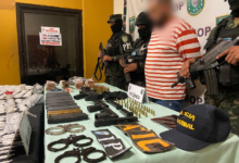 Decomisan droga, armas de fuego, municiones y droga en colonia sampedrana