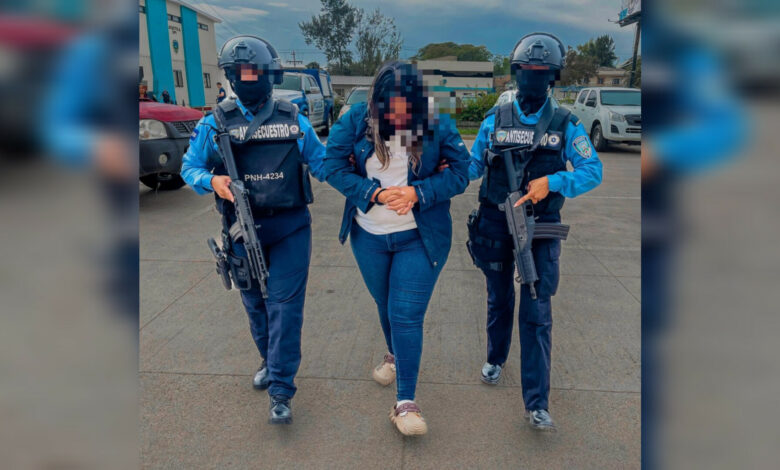 Detiene a mujer por secuestro de colombiana, a la que exigía un rescate de L. 500,000.