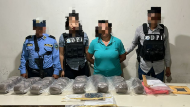 Capturan a mujer con marihuana valorada en más de 50 mil lempiras en El Paraíso