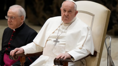 El Papa Francisco pide disculpas por su resfriado durante una audiencia en el Vaticano