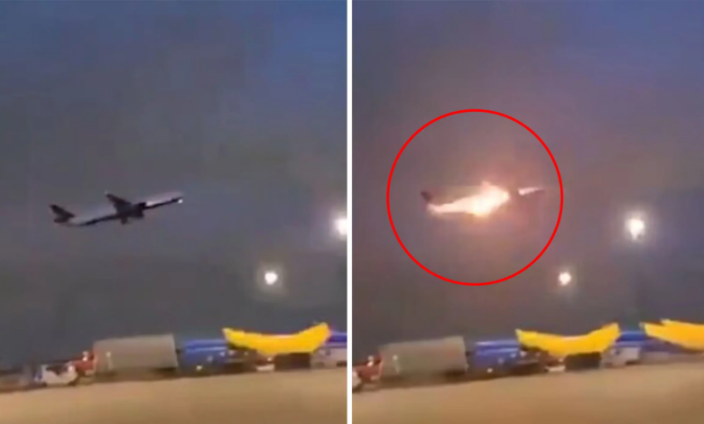 Avión se incendia tras aterrizaje brusco en Canadá (VIDEO)