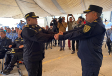 Autoridades policiales realizan traspaso de mando de la DIMPAMPCO