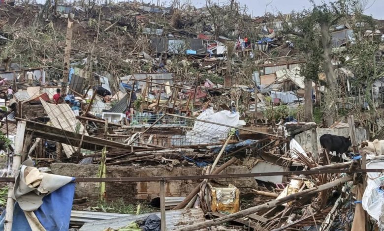 Ciclón Chido deja 14 muertos y cientos de heridos en el archipiélago francés de Mayotte