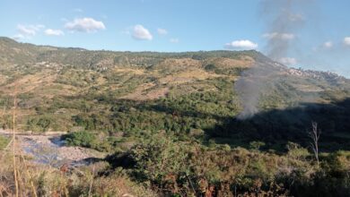 Helicóptero cae en la colonia Cerro Grande de Tegucigalpa