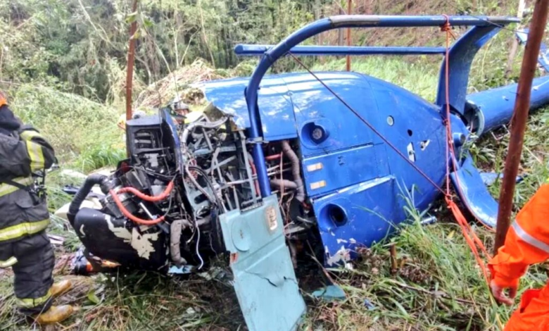 Dos muertos y dos sobrevivientes en accidente de helicóptero en Brasil