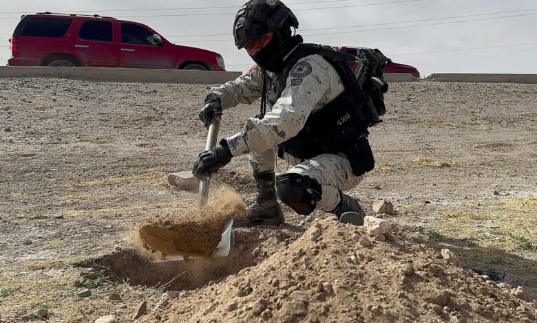 Guardia Nacional de México intensifica búsqueda de túneles clandestinos en el río Bravo