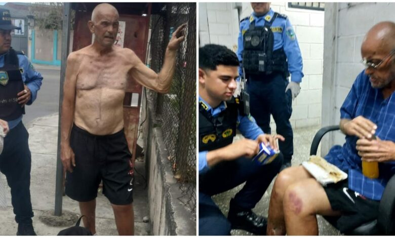 Policía Nacional rescata a veterano de guerra estadounidense en situación de calle