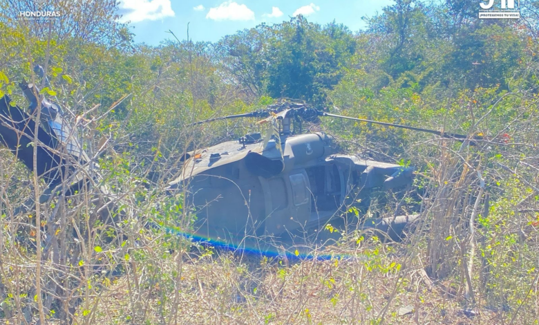 Helicóptero militar de EE.UU. realiza aterrizaje forzoso en Comayagua