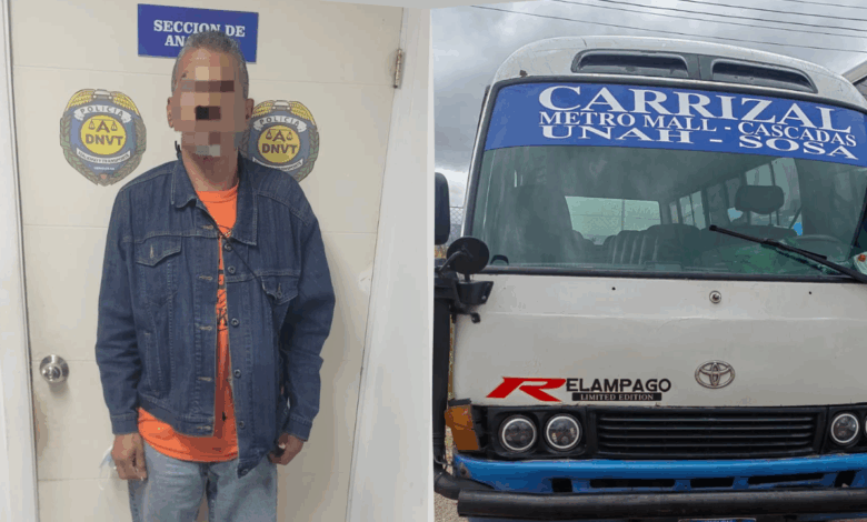 Captan en video caída de pasajero y conductor de bus es sancionado